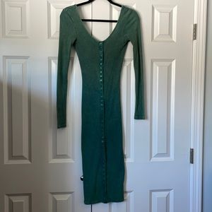 Button down midi dress.